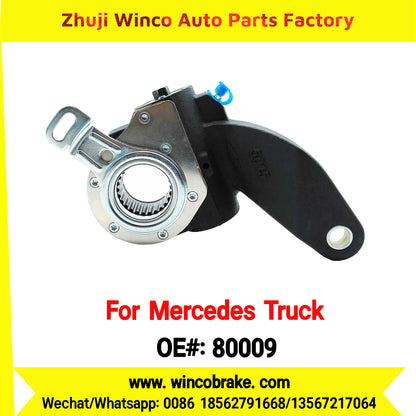 Winco OEM 80009 Brake Adjuster for Mercedes Benz Truck Automatic Slack Adjuster OEM 9454200138 Auto Parts Brake Adjusting Arm Haldex Type 1 Hole TO FIT MERCEDES Trucks RH 26 Teeth Replace Haldex 80009