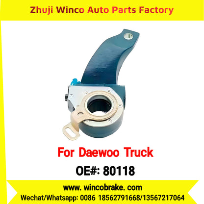 Winco OEM 80118 Replace Haldex 80118 Automatic Slack Adjuster for Korean Daewoo Trucks 25 Teeth to Southeast Asia Market