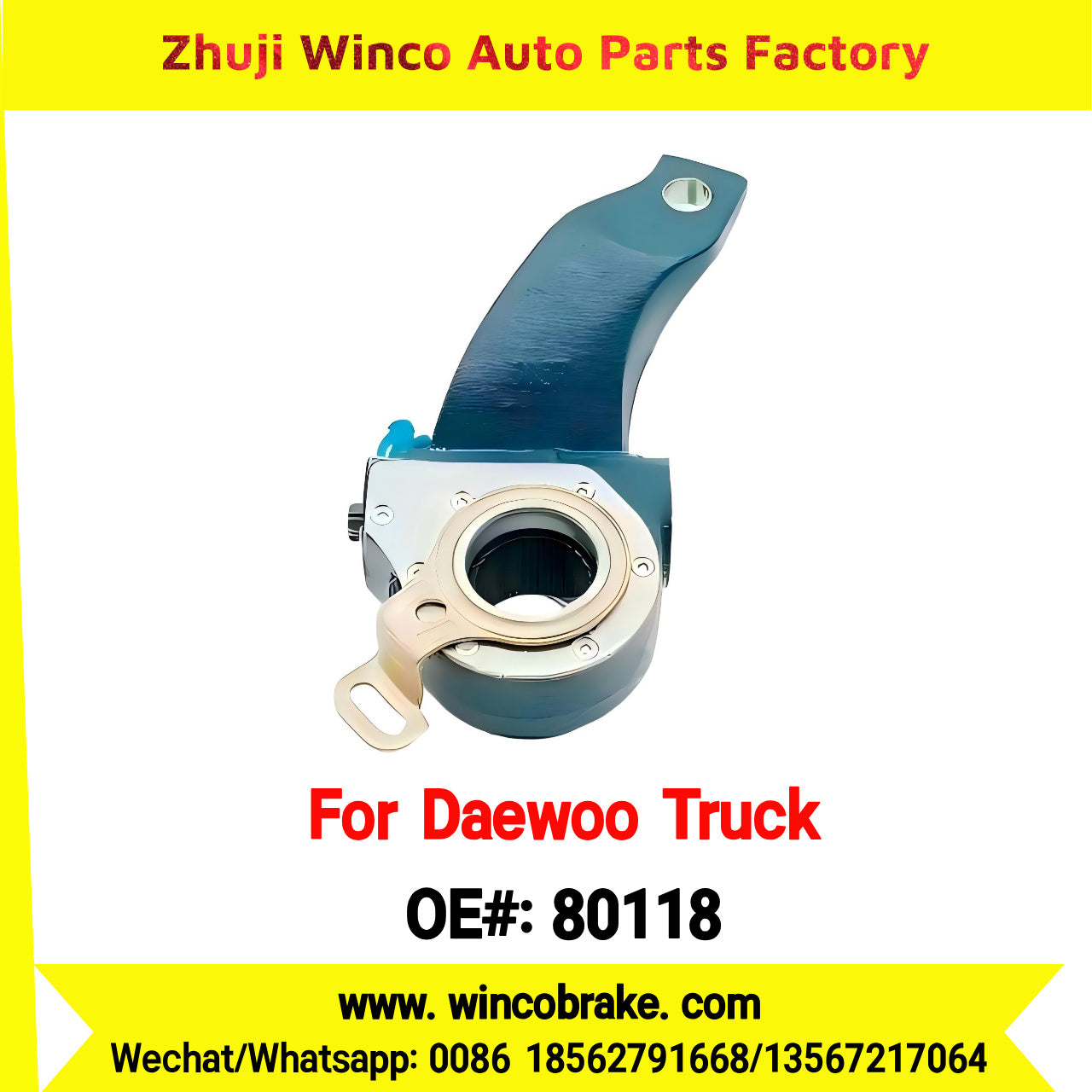 Winco OEM 80118 Export Automatic Slack Adjuster 80118 for Daewoo Truck