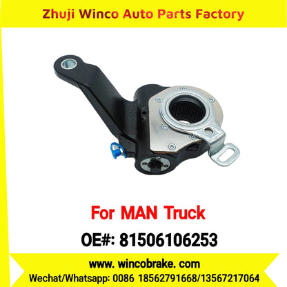 Winco OEM 81506106253 Automatic Slack Adjuster Fit MAN Truck and Bus Spare Parts LH 26 Teeth Replace Haldex 80084