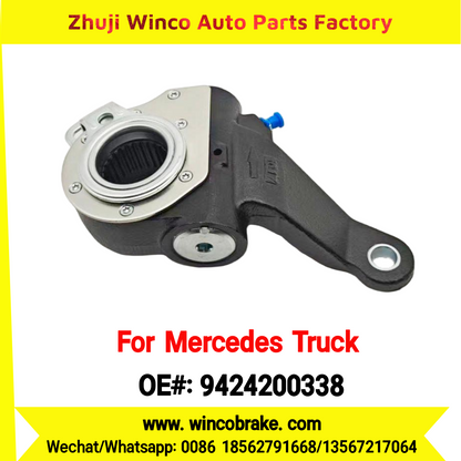 Winco OEM 9424200338 Brake Adjuster for Mercedes Benz Truck Automatic Slack Adjuster Auto Parts Brake Adjusting Arm Haldex TO FIT MERCEDES Trucks 26 Teeth Replace Haldex