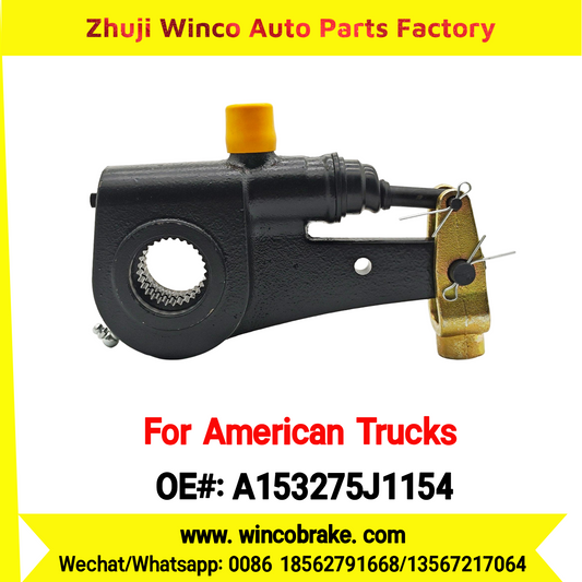 Winco OEM A153275J1154 Automatic Slack Adjuster for Truck Brake Systems 6" ARM, 1-1/2''-28 SPLINE, TYPE 3 28 Teeth Replacement SUIT TO AMERICAN TRUCKS Replace R801074