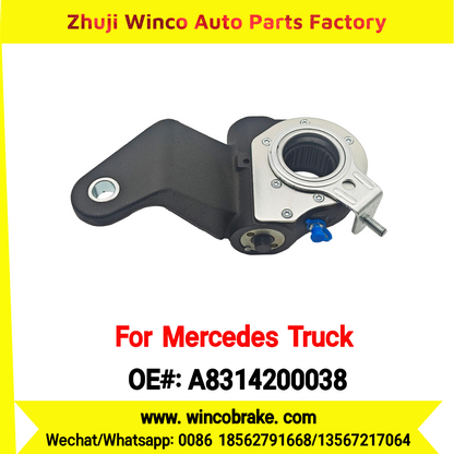 Winco OEM A8314200038 Automatic Slack Adjuster Brake Adjuster for Mercedes Benz Truck BIS 1626 EURO 4 Auto Parts Brake Adjusting Arm Haldex TO FIT MERCEDES Trucks 24 Teeth Replace Haldex
