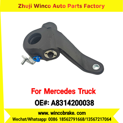 Winco OEM A8314200038 Automatic Slack Adjuster Brake Adjuster for Mercedes Benz Truck BIS 1626 EURO 4 Auto Parts Brake Adjusting Arm Haldex TO FIT MERCEDES Trucks 24 Teeth Replace Haldex