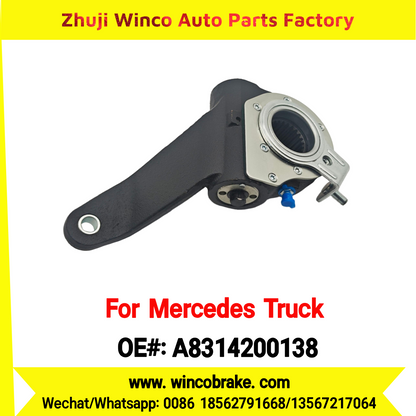 Winco OEM A8314200138 Automatic Slack Adjuster Brake Adjuster for Mercedes Benz Truck BIS 1626 EURO 4 Auto Parts Brake Adjusting Arm Haldex TO FIT MERCEDES Trucks 24 Teeth Replace Haldex