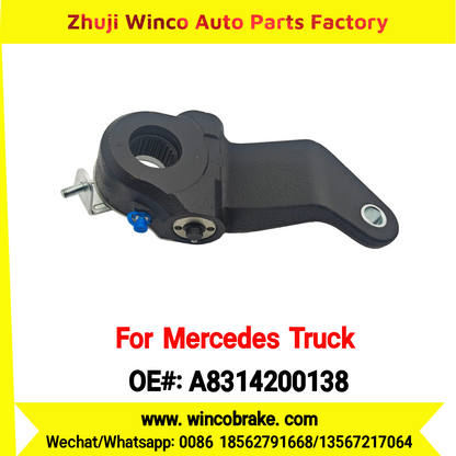Winco OEM A8314200138 Automatic Slack Adjuster Brake Adjuster for Mercedes Benz Truck BIS 1626 EURO 4 Auto Parts Brake Adjusting Arm Haldex TO FIT MERCEDES Trucks 24 Teeth Replace Haldex