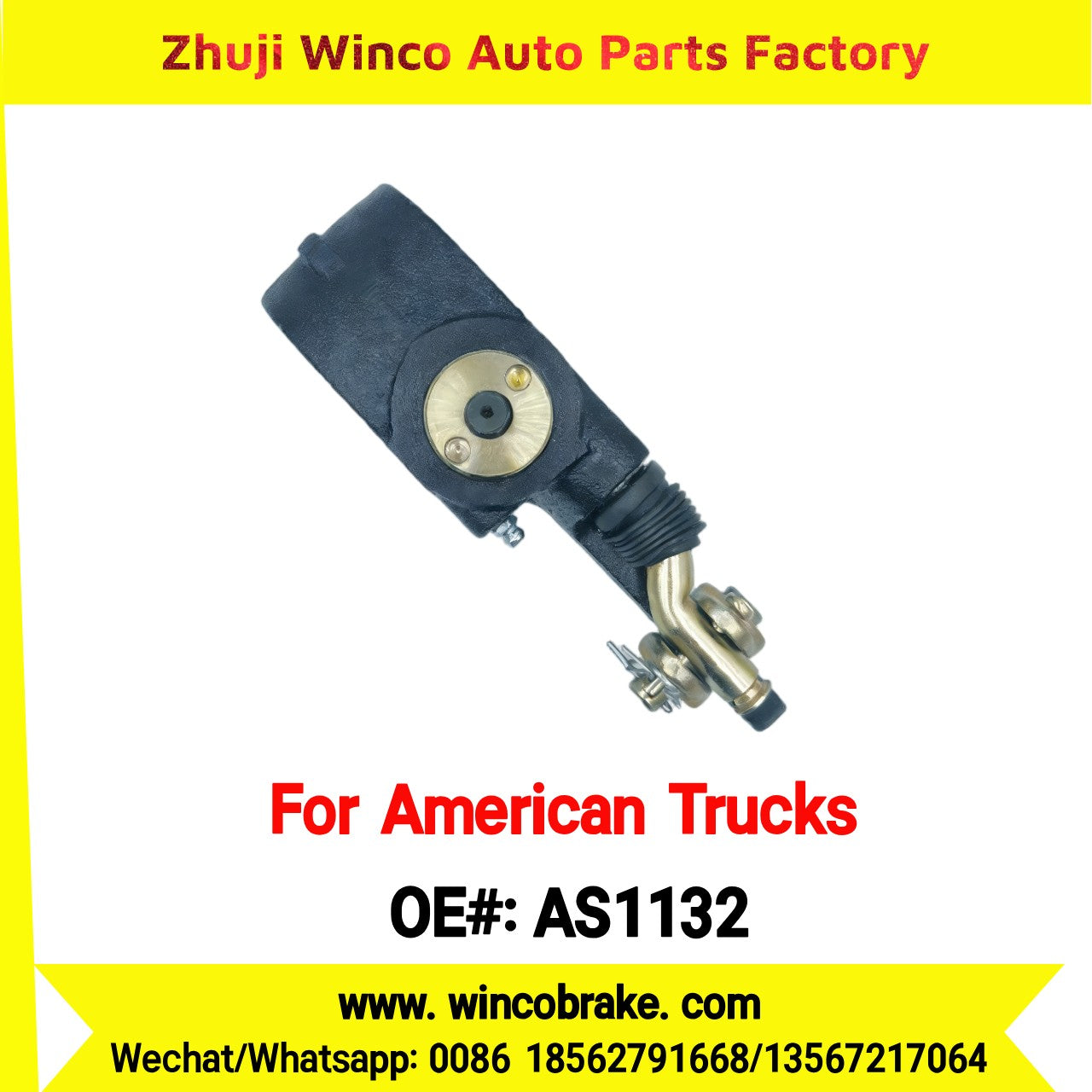 Winco OEM AS1132 Automatic Slack Adjuster for Truck Brake Systems 10 Teeth Meritor AS1132 Replacement SUIT TO AMERICAN TRUCKS