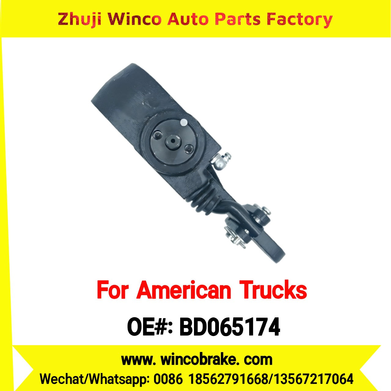 Winco OEM BD065174 Automatic Slack Adjuster for Truck Brake Systems 28 Teeth Meritor BD065174 Replacement SUIT TO AMERICAN TRUCKS