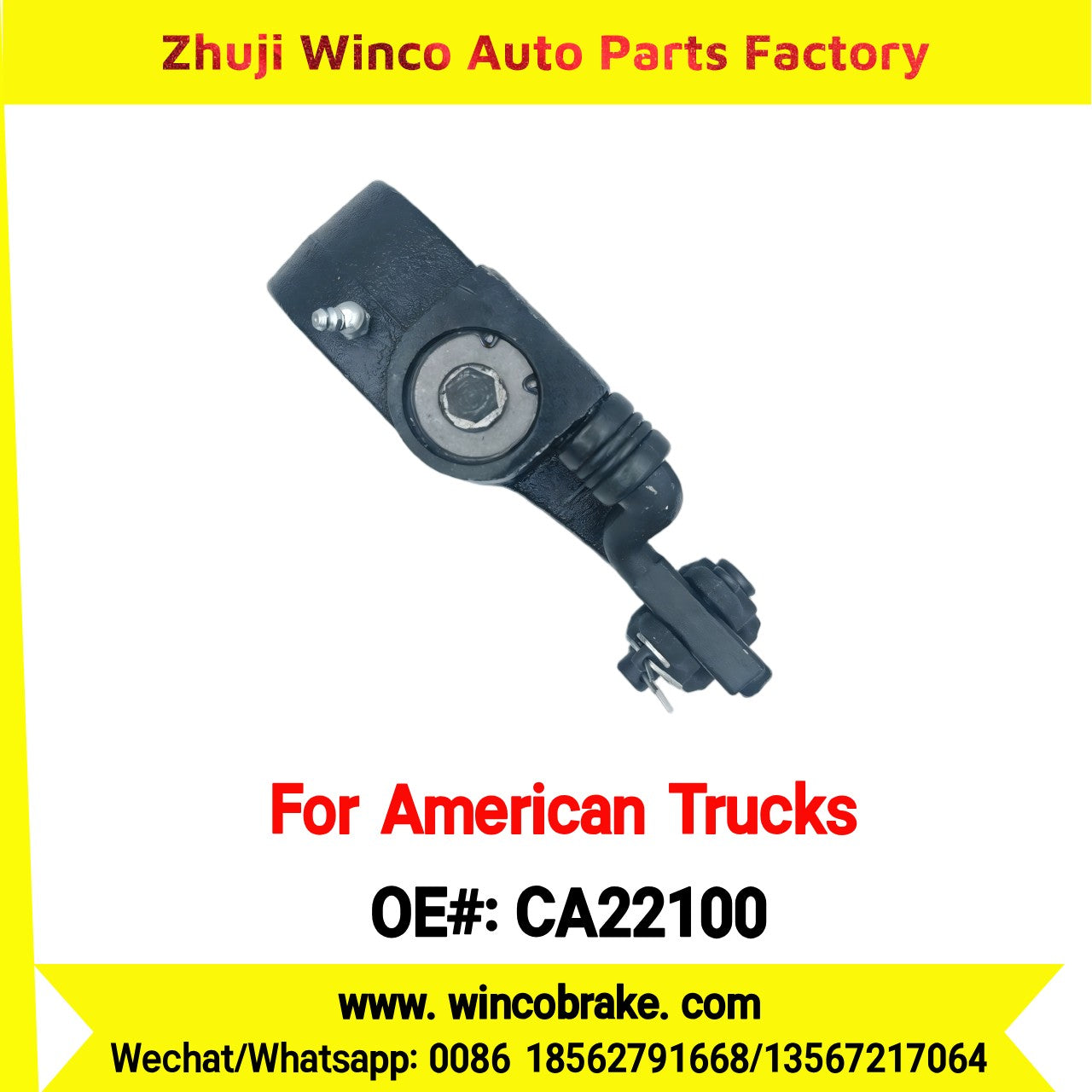 Winco OEM CA22100 Automatic Slack Adjuster for Truck Brake Systems 28 Teeth Meritor CA22100 Replacement SUIT TO AMERICAN TRUCKS