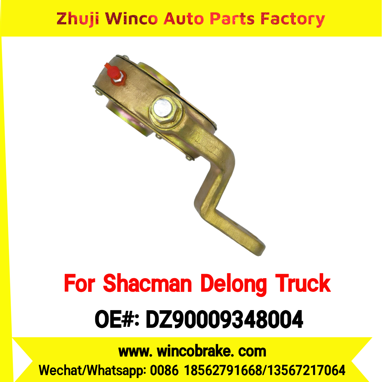 Winco OEM DZ90009348004 Manual Slack Adjuster for Suit to Front Shacman Delong X3000 Truck Spare Parts Right 14 Teeth