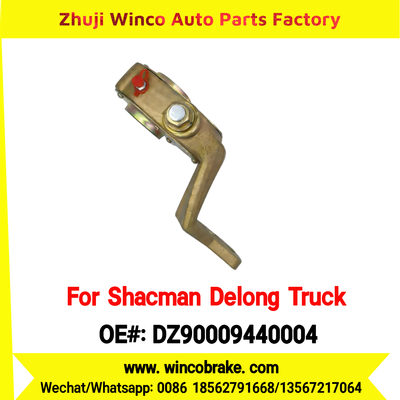 Winco OEM DZ90009440004 Manual Slack Adjuster for Suit to Front Shacman Delong M3000 Truck Spare Parts Right 14 Teeth