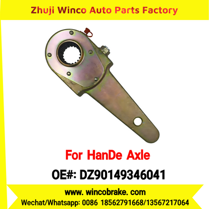 Winco OEM DZ90149346041 Manual Slack Adjuster for Suit to China HanDe Axle 35T Back 1 Hole 19 Teeth Brake Systems