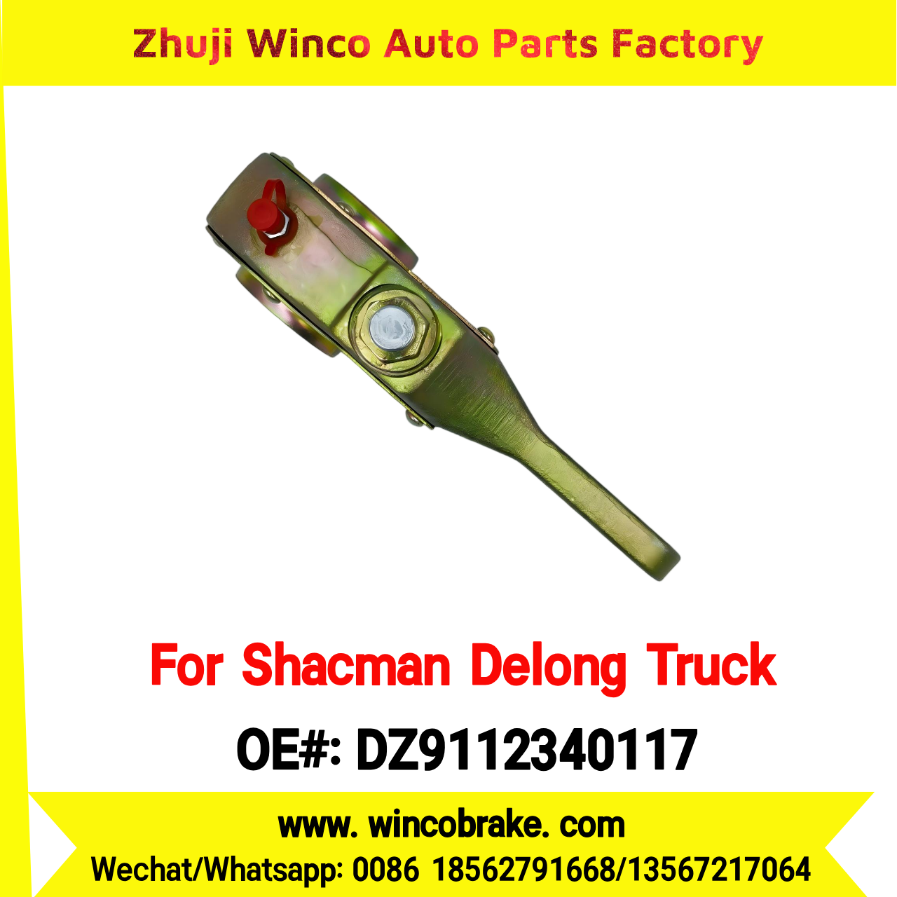 Winco OEM DZ9112340117 Manual Slack Adjuster for Suit to Shacman Delong Crane Spare Parts 19 Teeth