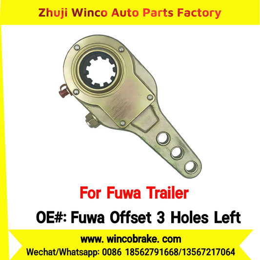 Winco OEM Fuwa Offset 3 Holes Left Manual Slack Adjuster for Suit to China Fuwa Trailer 3 Hole 10 Teeth Brake Systems