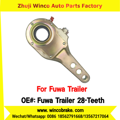 Winco OEM Fuwa Trailer 28-Teeth Manual Slack Adjuster for Suit to China Fuwa Trailer 3 Hole 28 Teeth Brake Systems