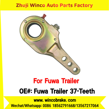 Winco OEM Fuwa Trailer 37-Teeth Manual Slack Adjuster for Suit to China Fuwa Trailer 3 Hole 37 Teeth Brake Systems