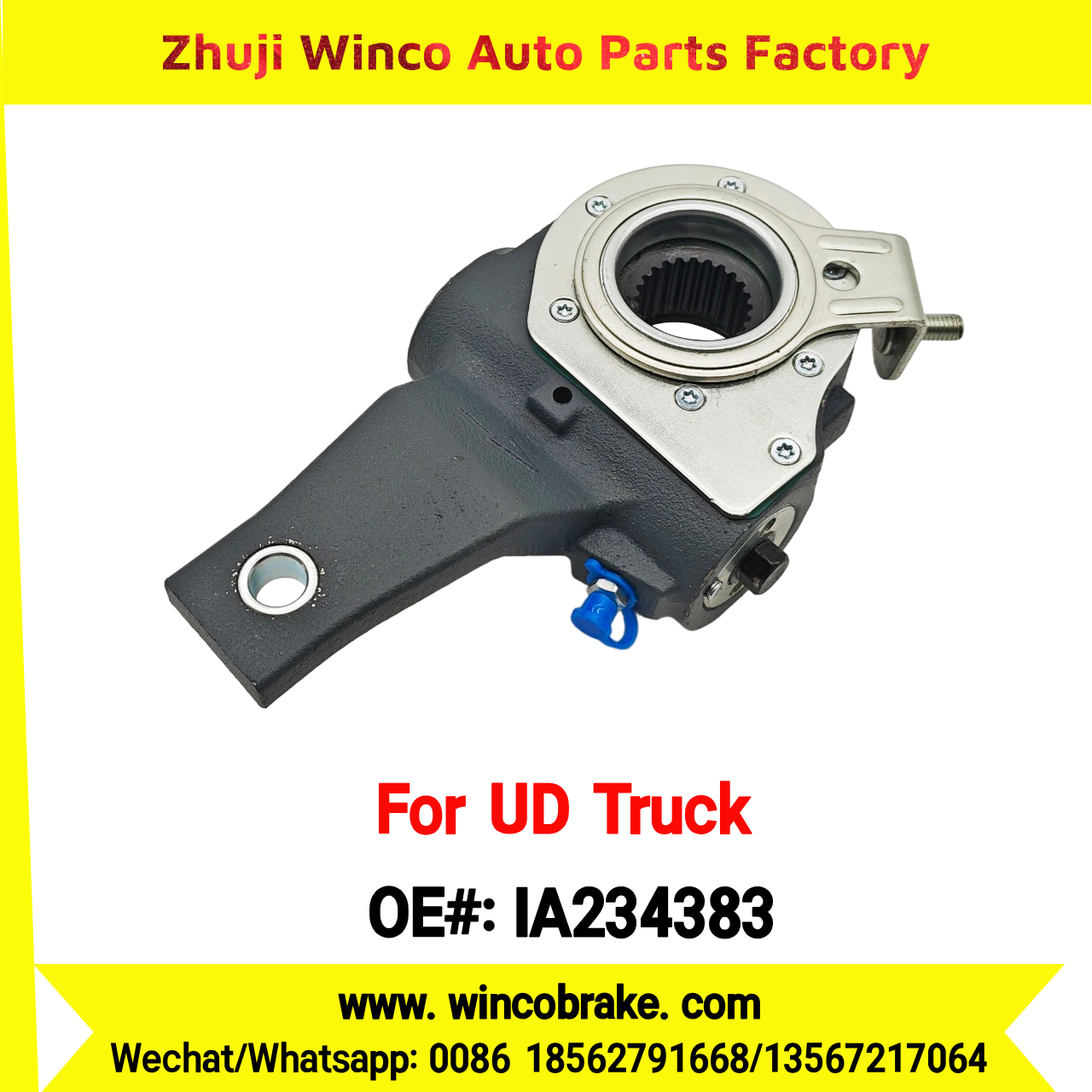 Winco OEM IA234383 Automatic Slack Adjuster for Suit to UD Truck to Southeast Asia Market 1 Hole Small 24 Teeth