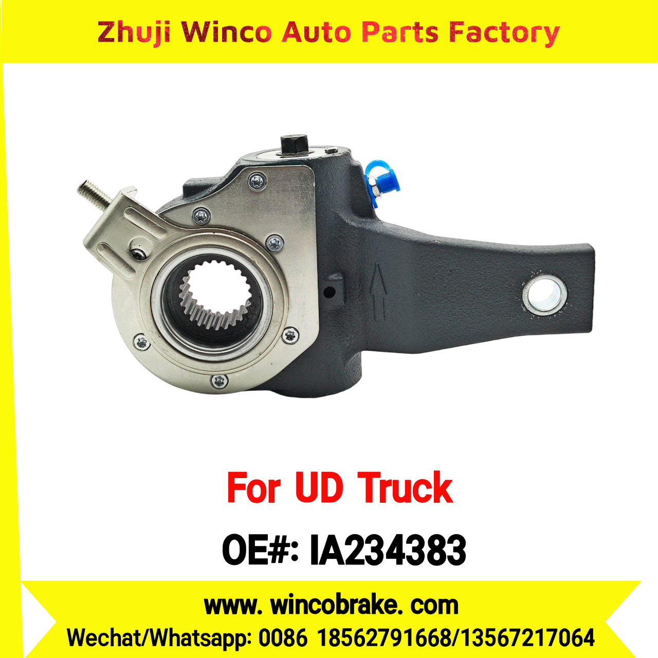 Winco OEM IA234383 Automatic Slack Adjuster for Suit to UD Truck to Southeast Asia Market 1 Hole Small 24 Teeth