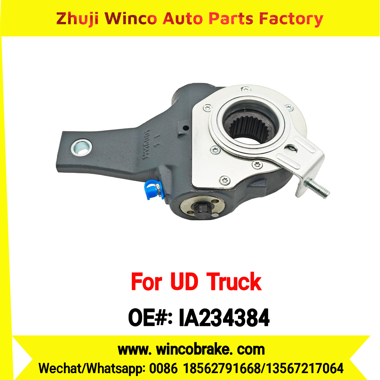 Winco OEM IA234384 Automatic Slack Adjuster for Suit to UD Truck to Southeast Asia Market 1 Hole Small 24 Teeth