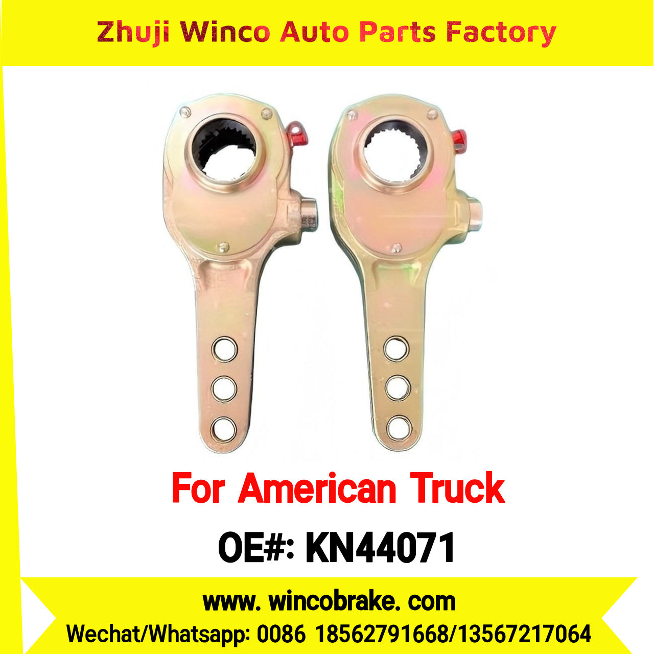 Winco OEM KN44071 28 Teeth Spline Manual Slack Adjuster for Truck Brake Systems