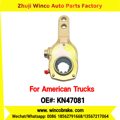 Winco OEM KN47081 Manual Brake Slack Adjuster Semi Truck Trailer 2 Holes 10 Spline Brake Systems Accessory American Trucks Type USA HEAVY DUTY To Replace Haldex KN47081