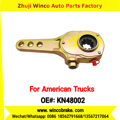 Winco OEM KN48002 Manual Brake Slack Adjuster Semi Truck Trailer 1-1/4'' Small 10 Teeth Brake Systems Accessory American Trucks Type USA HEAVY DUTY To Replace Haldex
