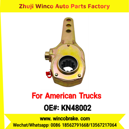 Winco OEM KN48002 Manual Brake Slack Adjuster Semi Truck Trailer 1-1/4'' Small 10 Teeth Brake Systems Accessory American Trucks Type USA HEAVY DUTY To Replace Haldex