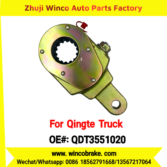 Winco OEM QDT3551020 Manual Slack Adjuster for Suit to Chinese Qingte Truck Thin Type 153 Rear Back 14 Teeth