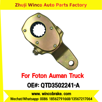 Winco OEM QTD3502241-A Manual Slack Adjuster for Suit to Chinese Foton Auman Truck Qingte Back Right 14 Teeth