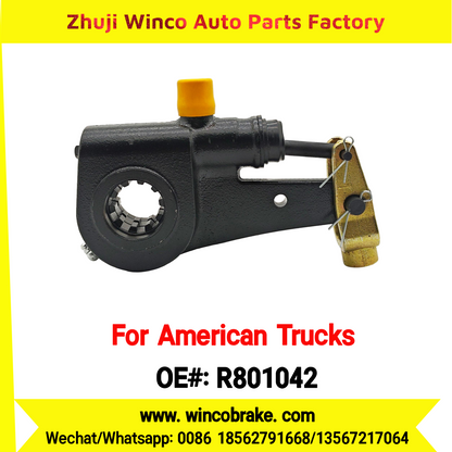 Winco OEM R801042 Automatic Slack Adjuster for Truck Brake Systems 1.5''-10 SPLINE 6'' ARM 10 Teeth Replacement SUIT TO AMERICAN TRUCKS MACK/INTERNATIONAL/FREIGHTLINER TRUCKS