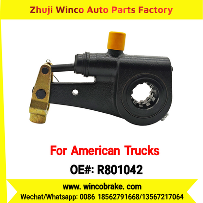 Winco OEM R801042 Automatic Slack Adjuster for Truck Brake Systems 1.5''-10 SPLINE 6'' ARM 10 Teeth Replacement SUIT TO AMERICAN TRUCKS MACK/INTERNATIONAL/FREIGHTLINER TRUCKS