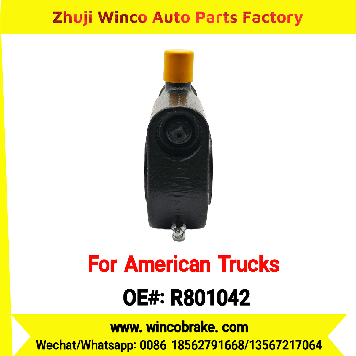 Winco OEM R801042 Automatic Slack Adjuster for Truck Brake Systems 1.5''-10 SPLINE 6'' ARM 10 Teeth Replacement SUIT TO AMERICAN TRUCKS MACK/INTERNATIONAL/FREIGHTLINER TRUCKS