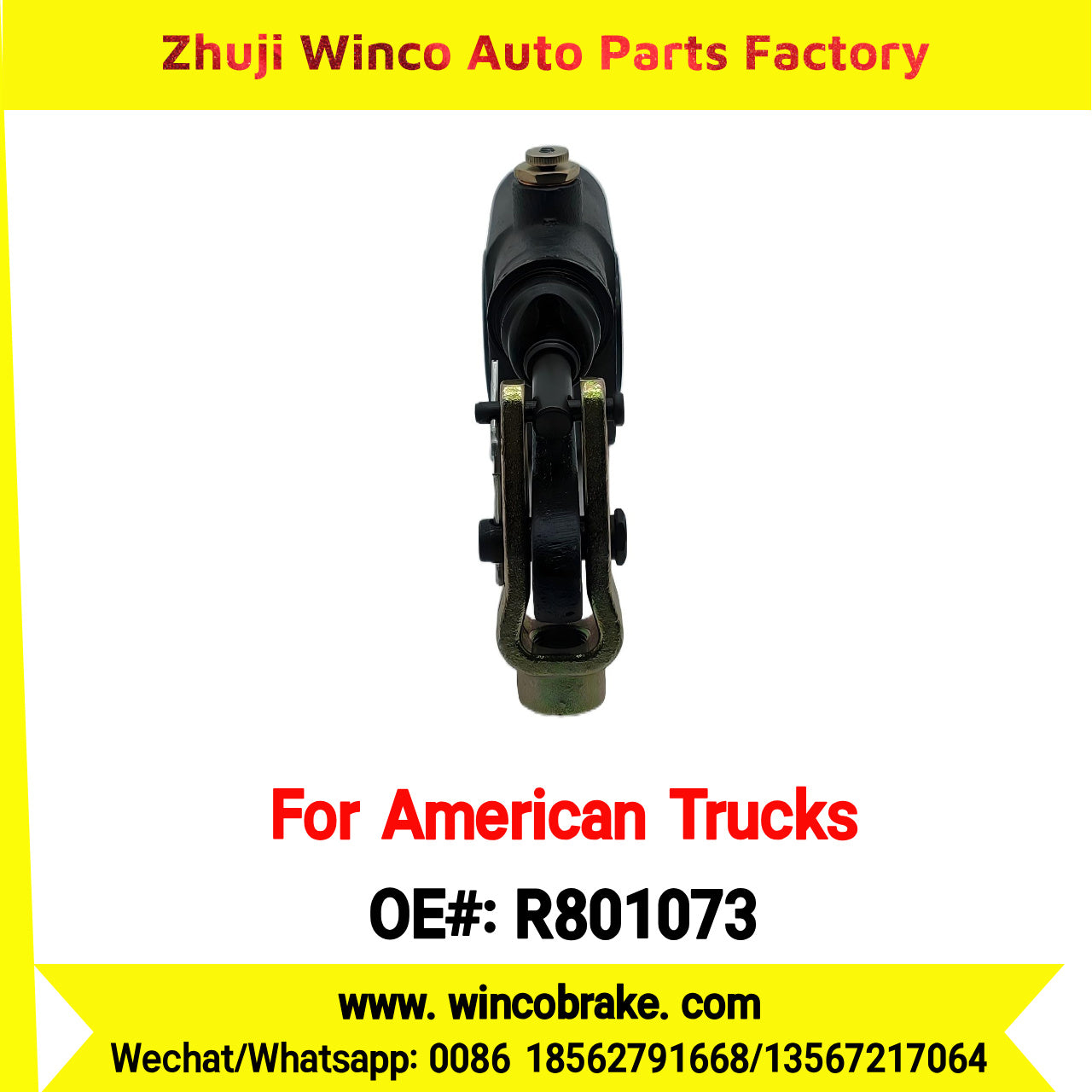 Winco OEM R801073 Automatic Slack Adjuster for Meritor R801073 / 139.2831 / E11401 28 Spline 5.5" Truck Brake Systems
