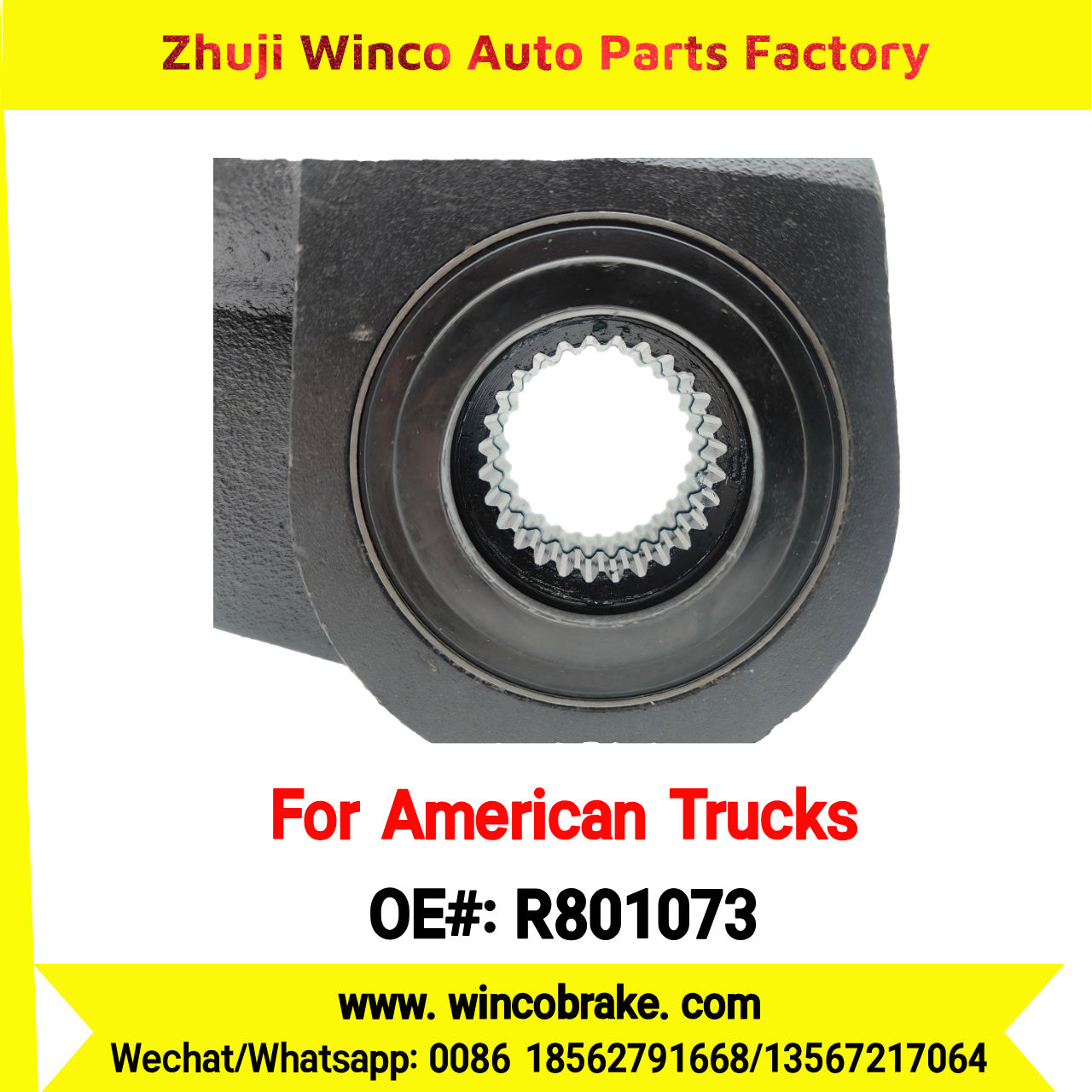 Winco OEM R801073 Automatic Slack Adjuster for Meritor R801073 / 139.2831 / E11401 28 Spline 5.5" Truck Brake Systems