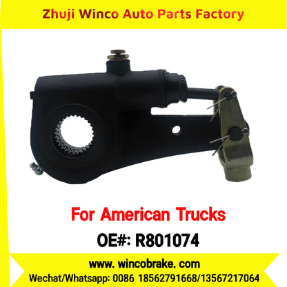 Winco OEM R801074 Freightliner Automatic Slack Adjuster for Meritor 28 Spline Truck Brake Systems New Condition for Truck