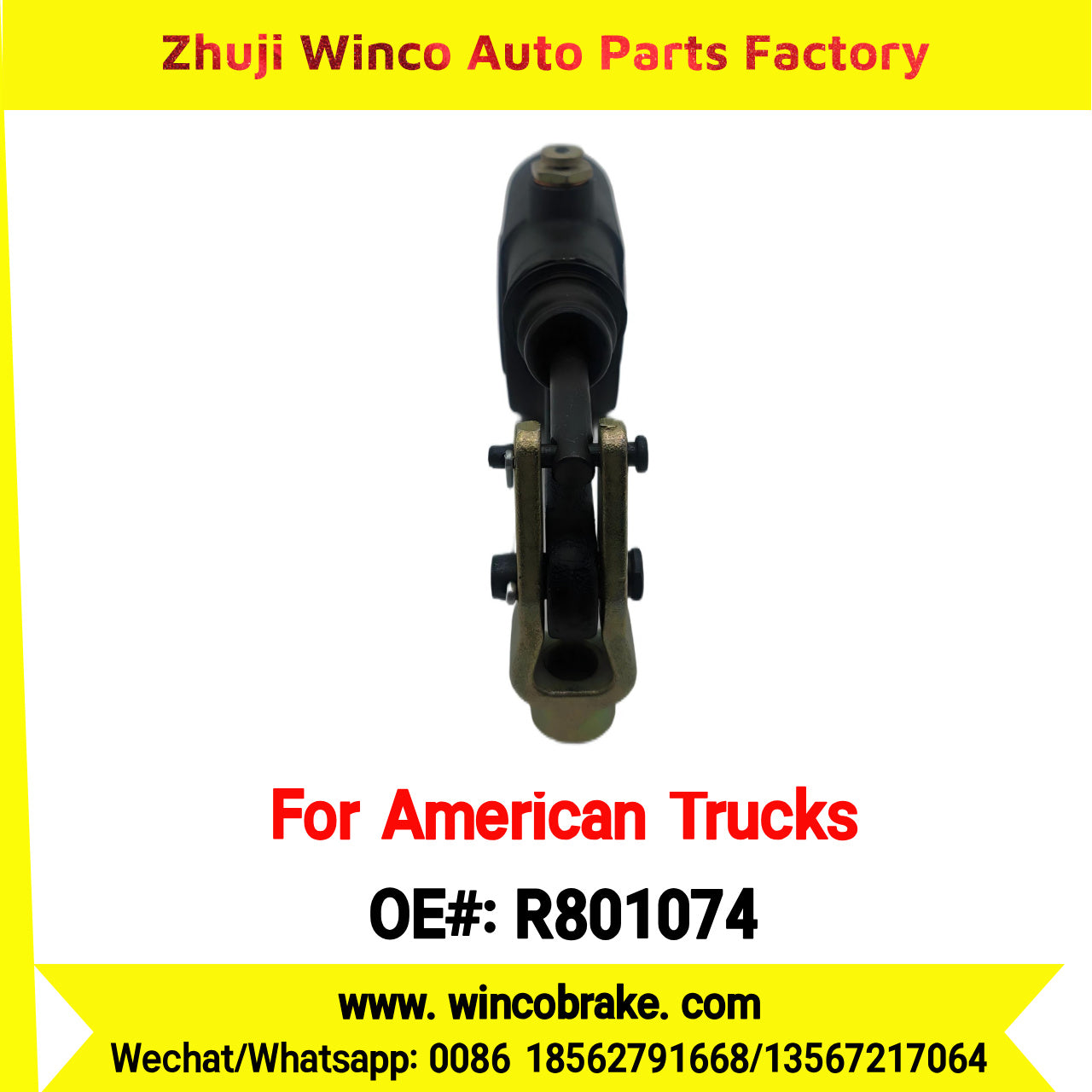 Winco OEM R801074 Freightliner Automatic Slack Adjuster for Meritor 28 Spline Truck Brake Systems New Condition for Truck