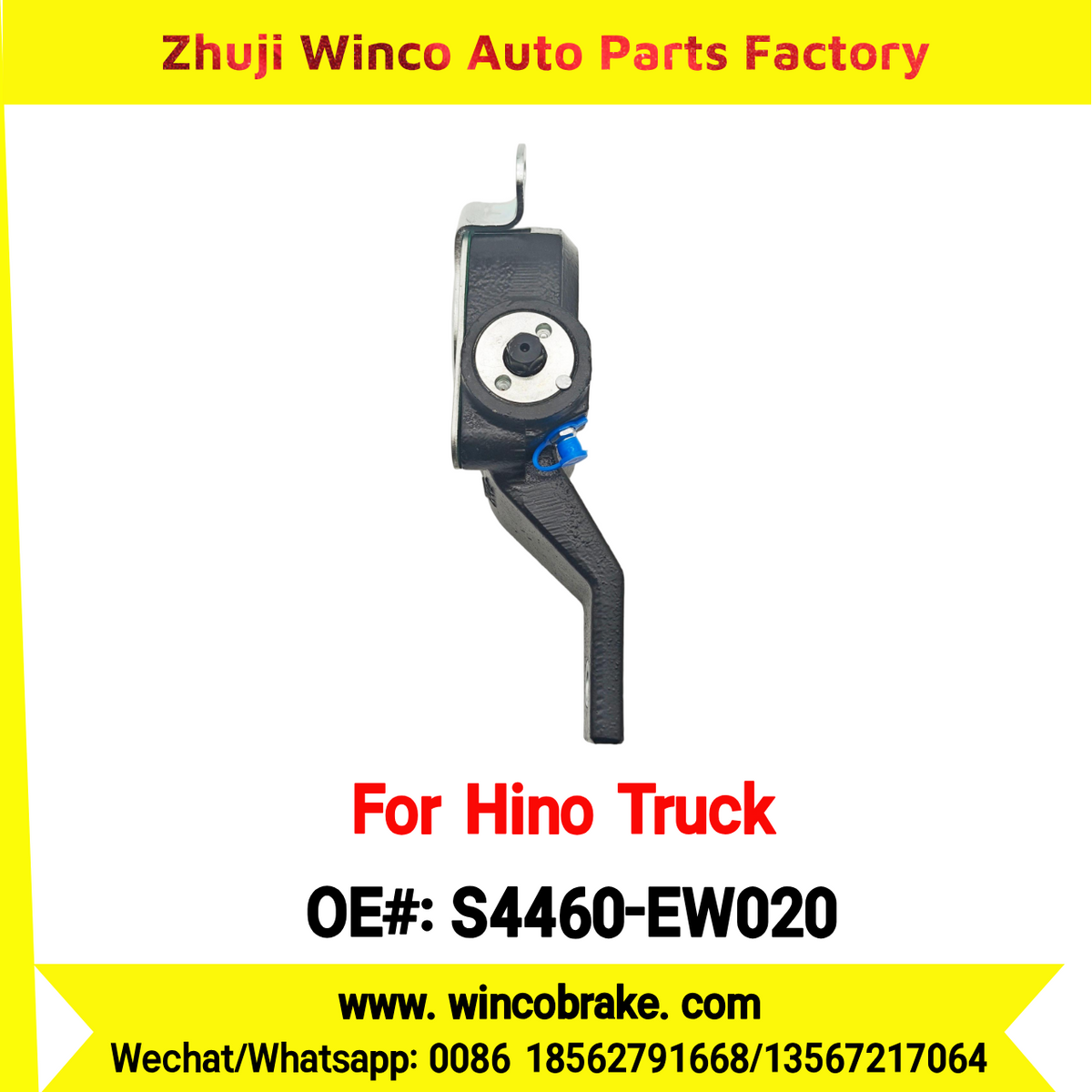 Winco OEM S4460-EW020 Automatic Slack Adjuster Suit to Japanese HINO Truck 500 Series 14 Teeth Spare Parts To Replace Haldex Slack Adjuster Hino 500