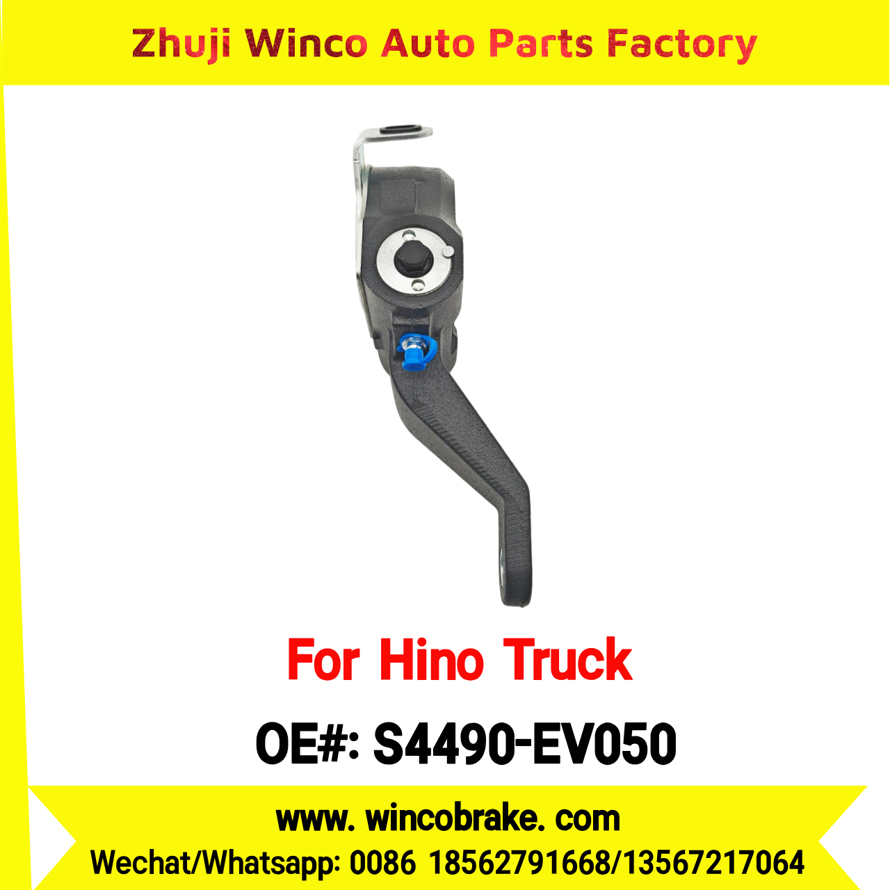 Winco OEM S4490-EV050 Automatic Slack Adjuster Suit to Japanese HINO Truck 700 Series 14 Teeth Spare Parts To Replace Haldex Slack Adjuster Hino 700