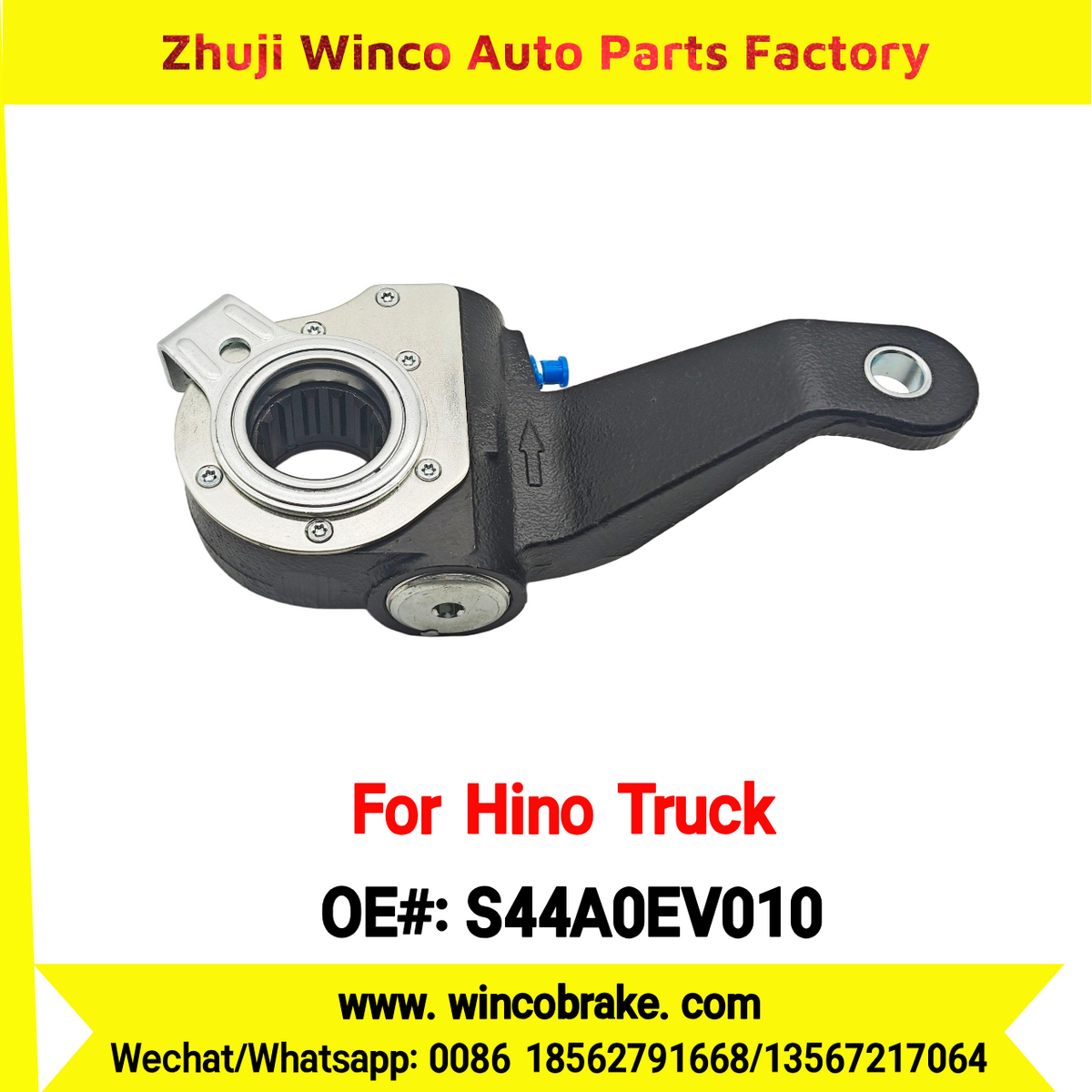 Winco OEM S44A0EV010 Automatic Slack Adjuster Suit to Japanese HINO Truck 700 Series 14 Teeth Spare Parts To Replace Haldex Slack Adjuster Hino 700