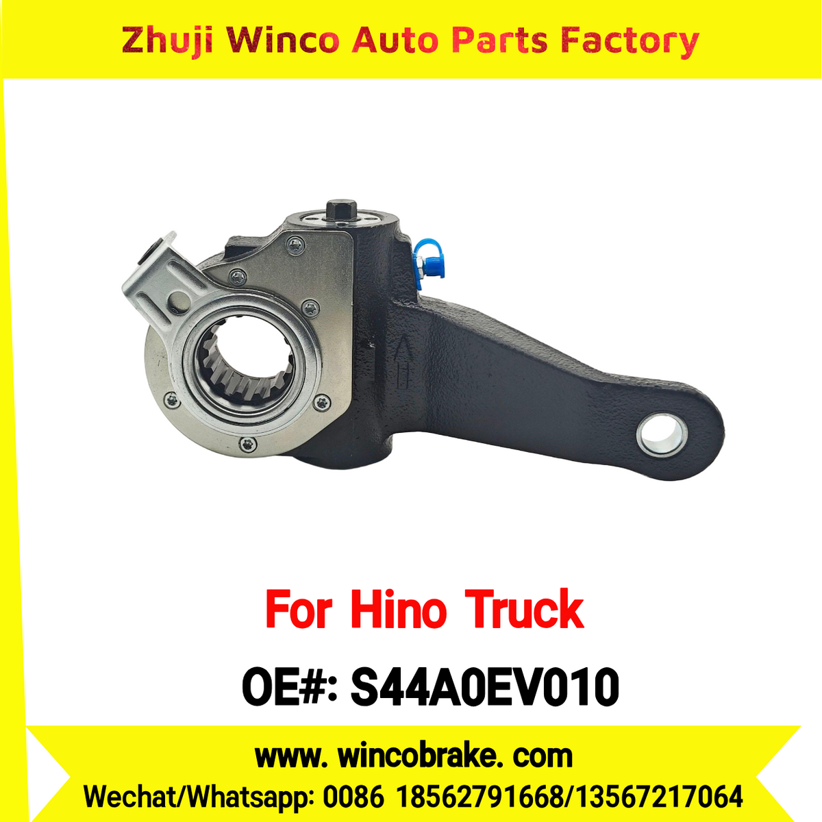 Winco OEM S44A0EV010 Automatic Slack Adjuster Suit to Japanese HINO Truck 700 Series 14 Teeth Spare Parts To Replace Haldex Slack Adjuster Hino 700