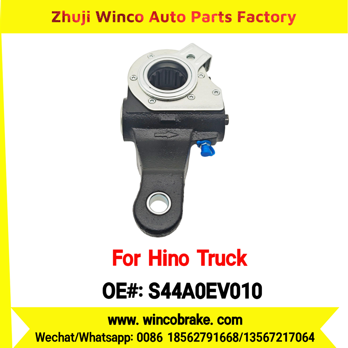 Winco OEM S44A0EV010 Automatic Slack Adjuster Suit to Japanese HINO Truck 700 Series 14 Teeth Spare Parts To Replace Haldex Slack Adjuster Hino 700
