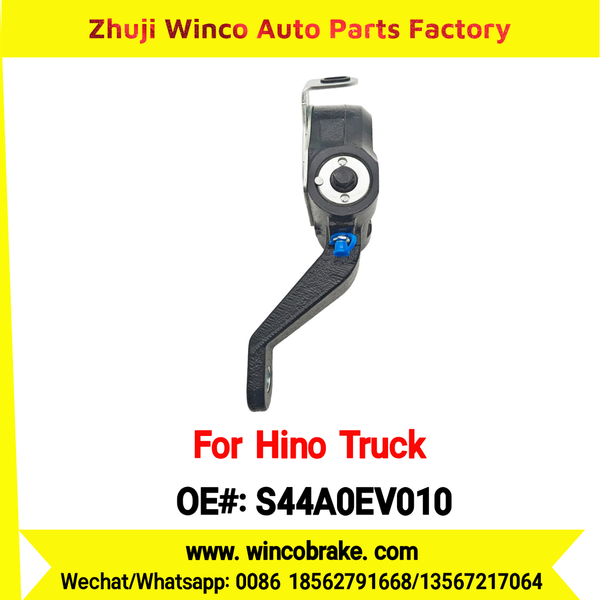 Winco OEM S44A0EV010 Automatic Slack Adjuster Suit to Japanese HINO Truck 700 Series 14 Teeth Spare Parts To Replace Haldex Slack Adjuster Hino 700