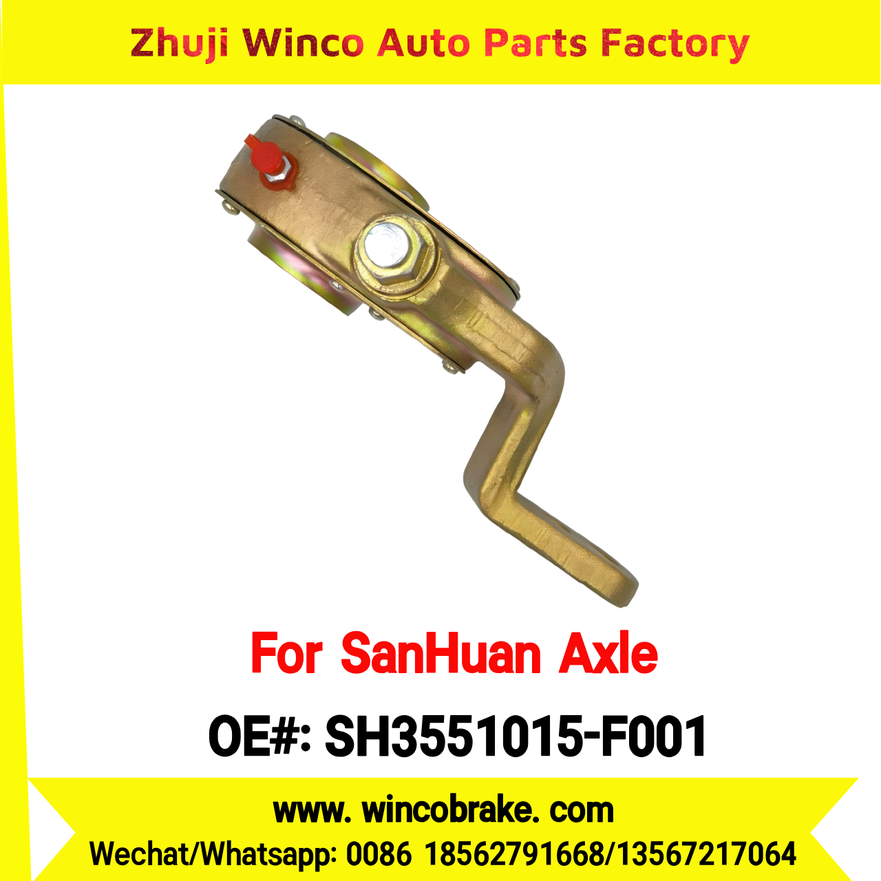 Winco OEM SH3551015-F001 Manual Slack Adjuster for Auto Adjusting Arm for SanHuan Axle Spare Parts X3000 Right 14 Teeth