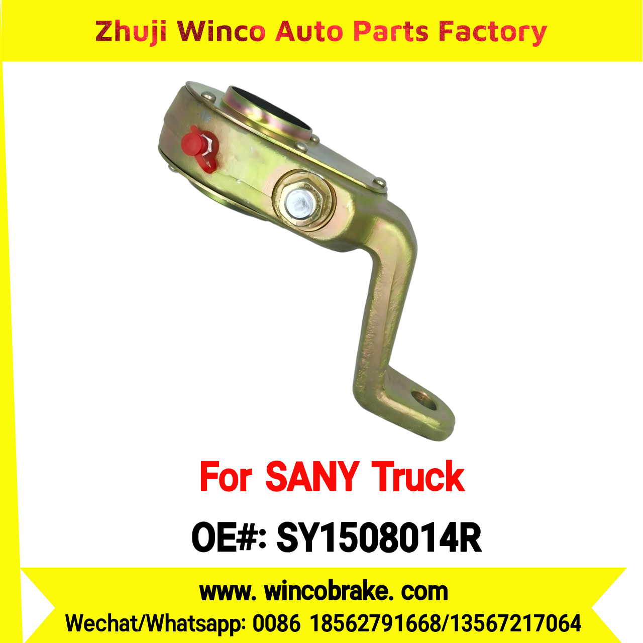 Winco OEM SY1508014R Manual Slack Adjuster for Suit to Chinese SANY Trucks Front Right 14 Teeth