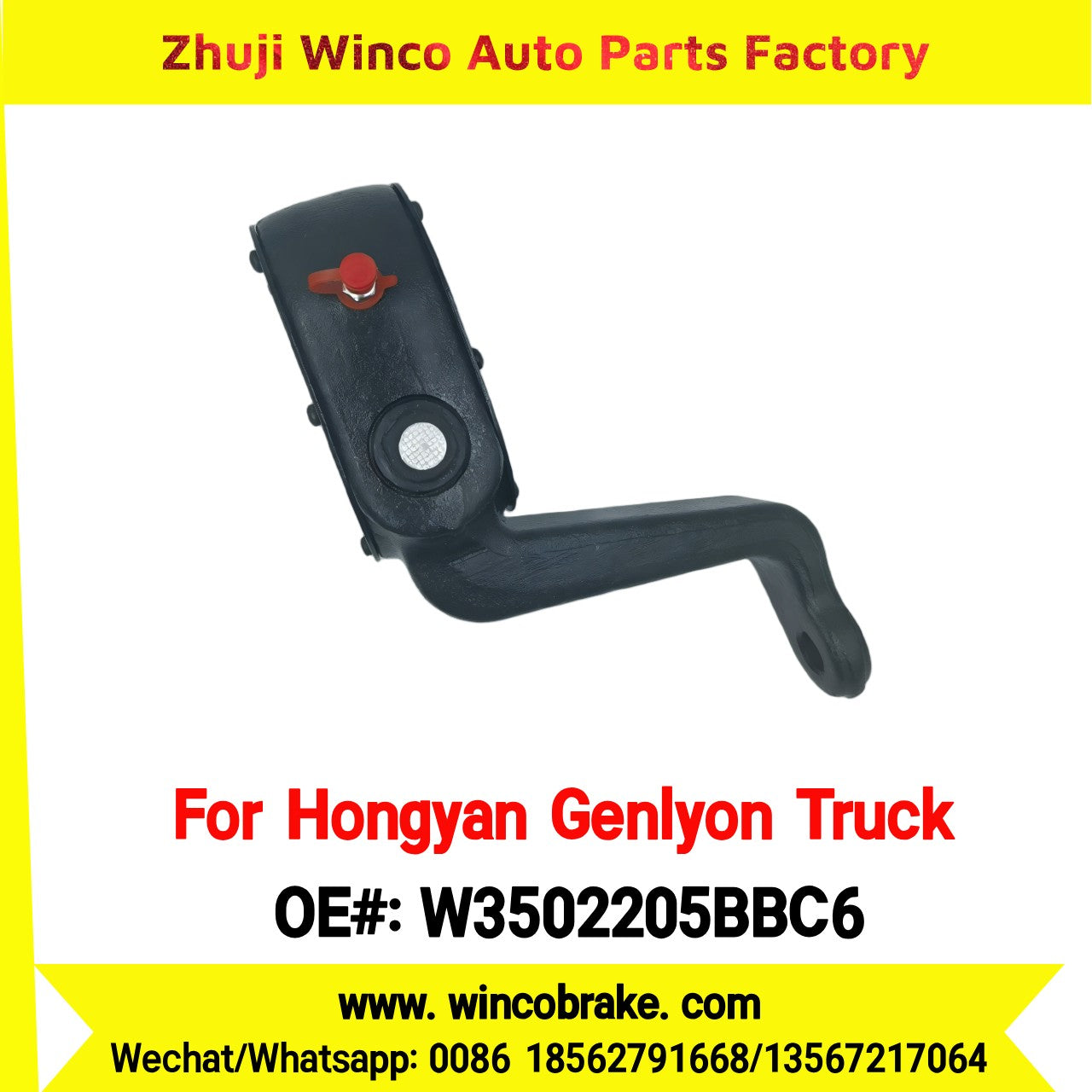 Winco OEM W3502205BBC6 Manual Slack Adjuster for Suit to Chinese Trucks Hongyan Genlyon Back Left 10 Teeth