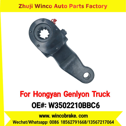 Winco OEM W3502210BBC6 Manual Slack Adjuster for Suit to Chinese Trucks Hongyan Genlyon Back Right 10 Teeth