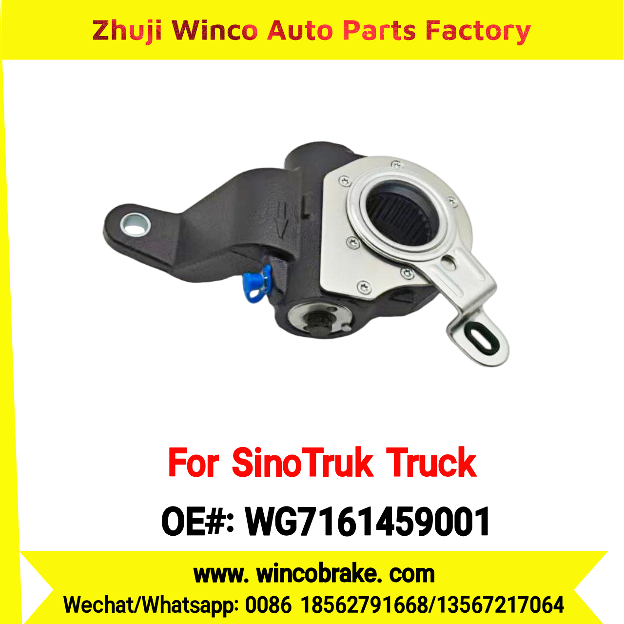 Winco OEM WG7161459001 Automatic Slack Adjuster for Suit to China Sinotruk MAN AXLE 26 Teeth Spare Parts To Replace Haldex Trucks