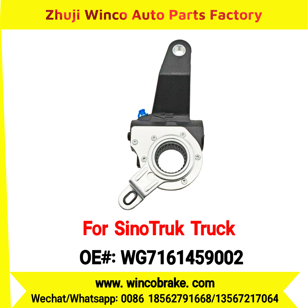 Winco OEM WG7161459002 Automatic Slack Adjuster for Suit to China Sinotruk MAN AXLE 26 Teeth Spare Parts To Replace Haldex Trucks