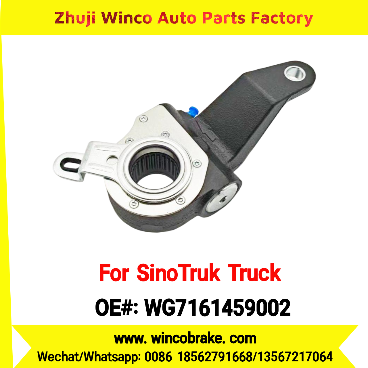 Winco OEM WG7161459002 Automatic Slack Adjuster for Suit to China Sinotruk MAN AXLE 26 Teeth Spare Parts To Replace Haldex Trucks