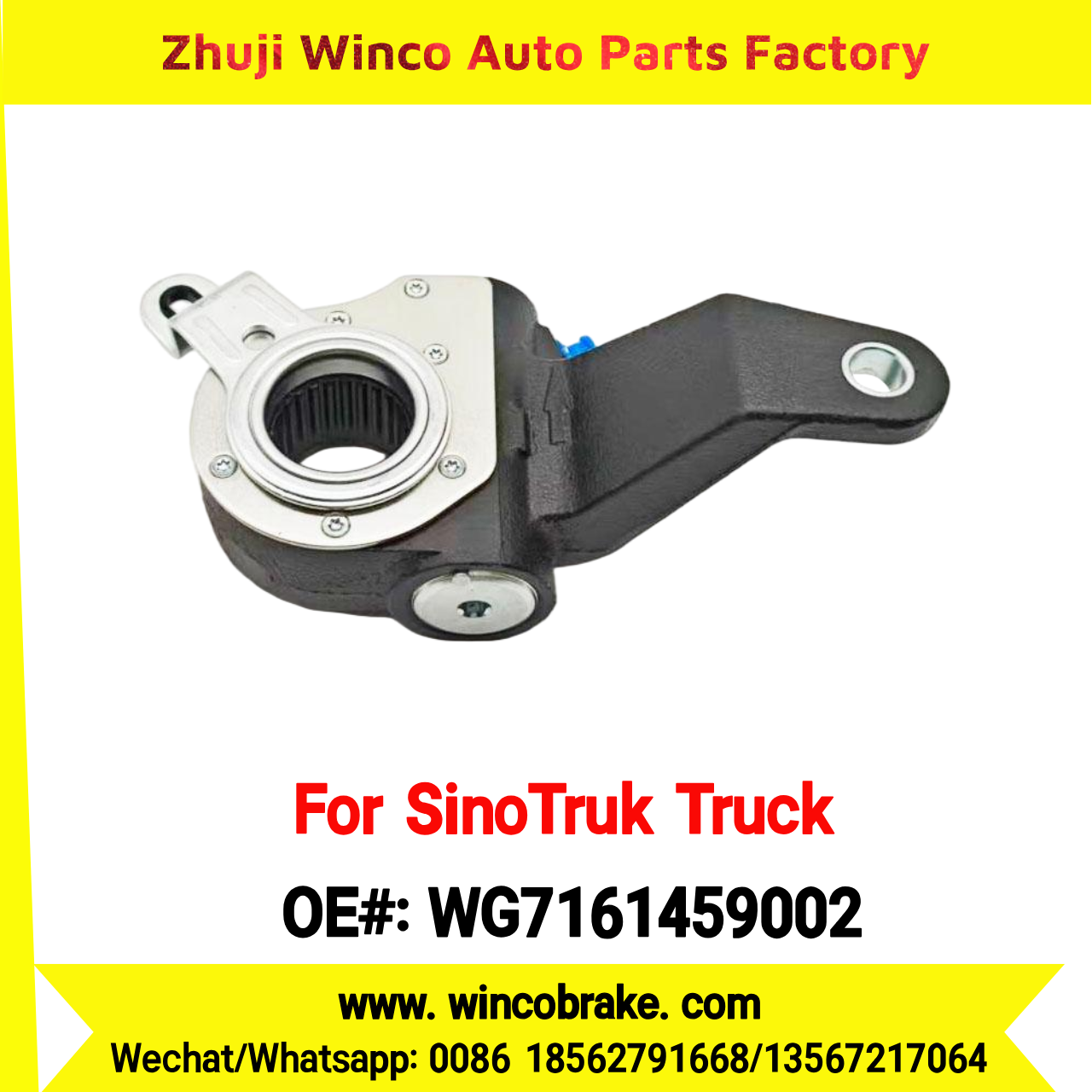 Winco OEM WG7161459002 Automatic Slack Adjuster for Suit to China Sinotruk MAN AXLE 26 Teeth Spare Parts To Replace Haldex Trucks
